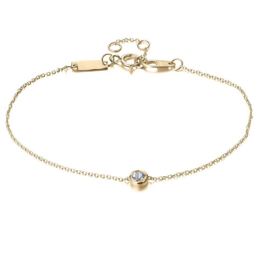 Blue Topaz Drop Set Bracelet