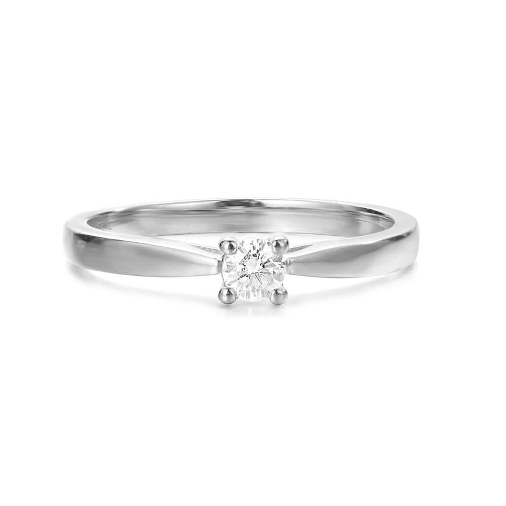 Petite Round Diamond Engagement ring