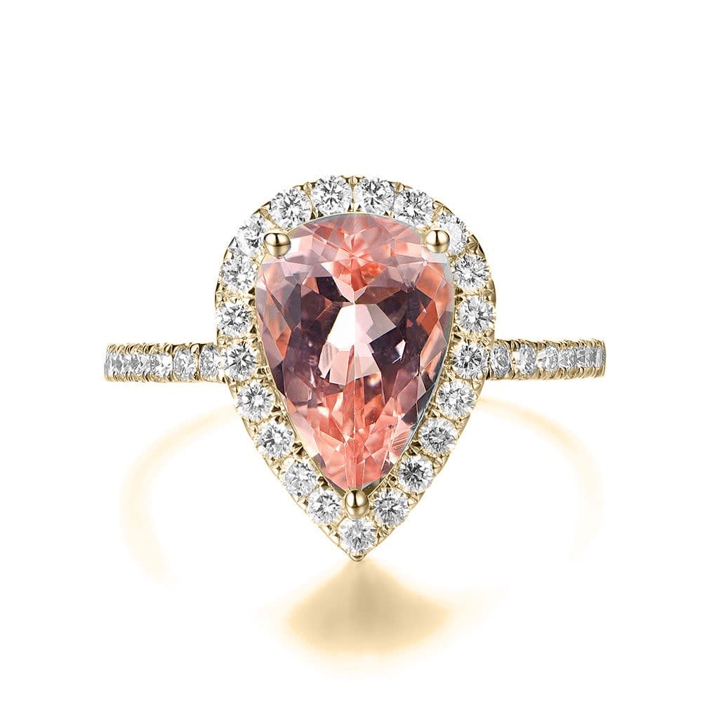 Morganite and Diamond Ring