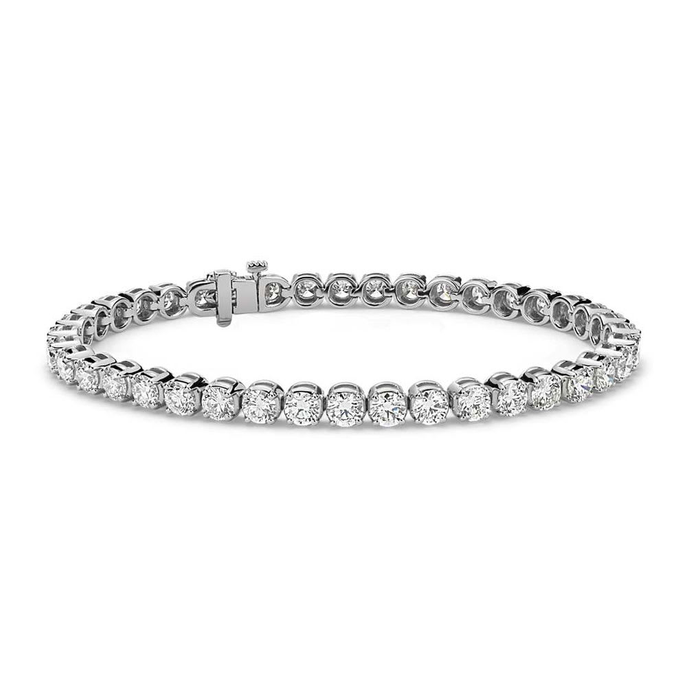 Michael 10 Carat Combine Mix Shape Diamond Tennis Bracelet in 14k Rose
