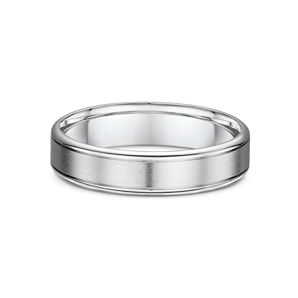 Matt and polished wedding ring 4992