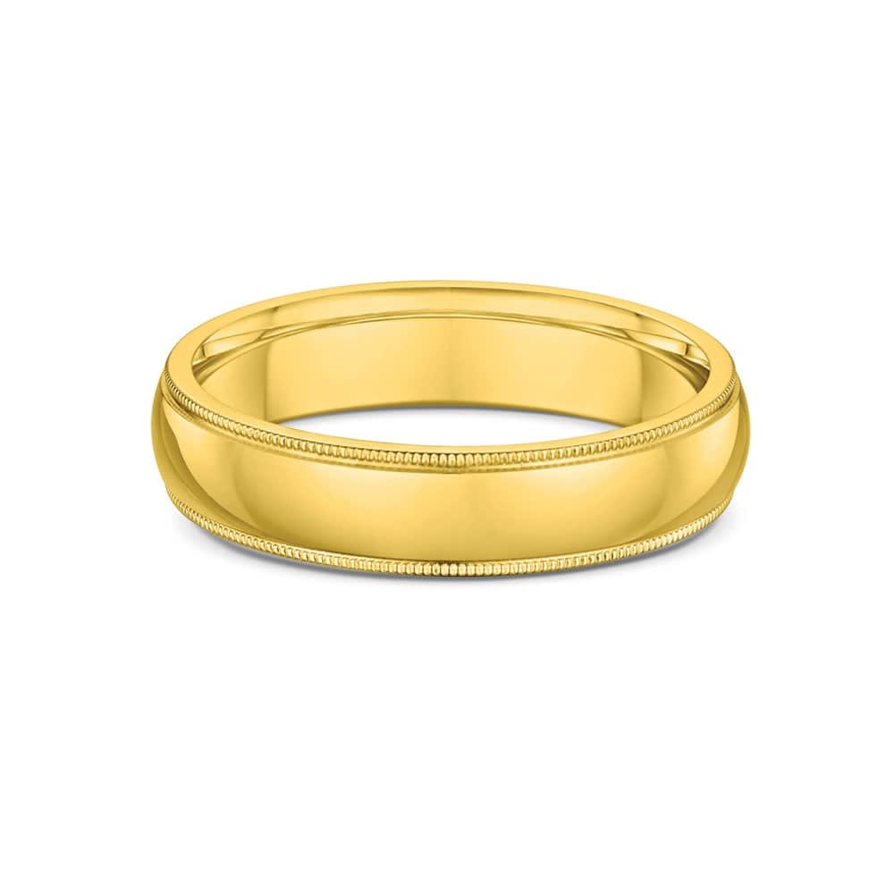 Polished Mens Wedding Band Temple & Grace AU