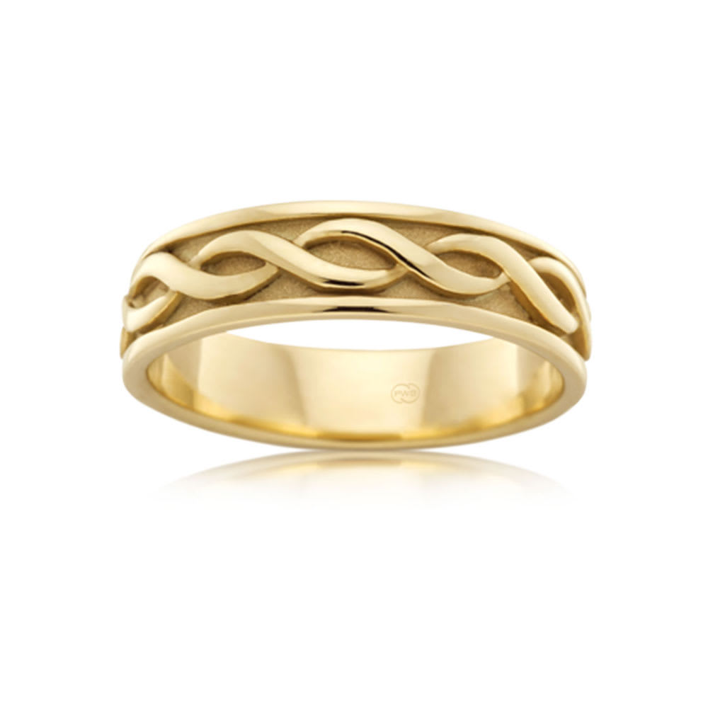 Infinity Mens Wedding ring J2658 | Temple &amp; Grace Thailand