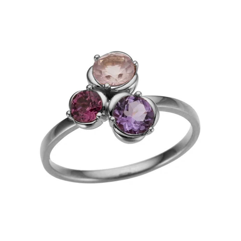 Multi colours gemstone ring