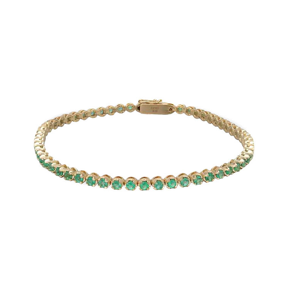 Michael Spiers 18ct White Gold Round-Cut Emerald & Brilliant-Cut Diamo