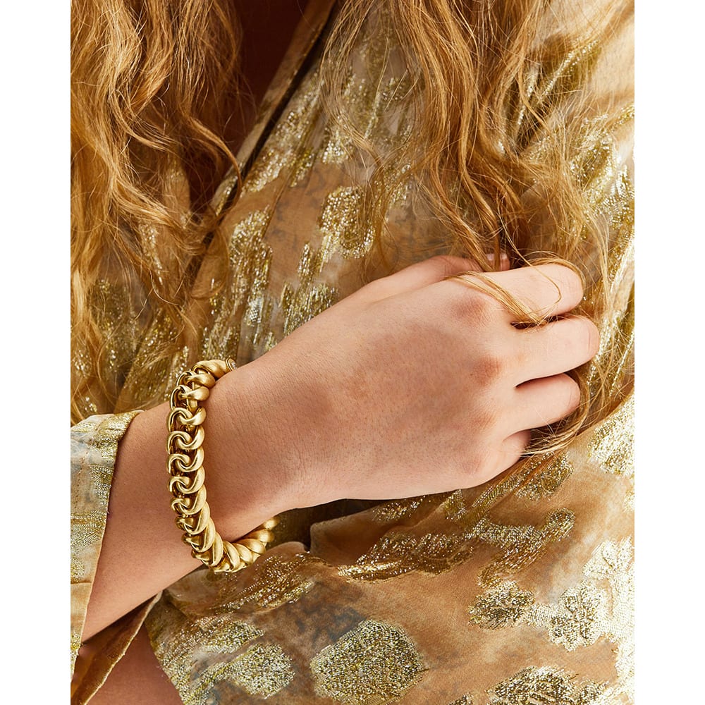 916 Gold Baby Double Coco Bracelet (12mm / S130) | Merlin Goldsmith