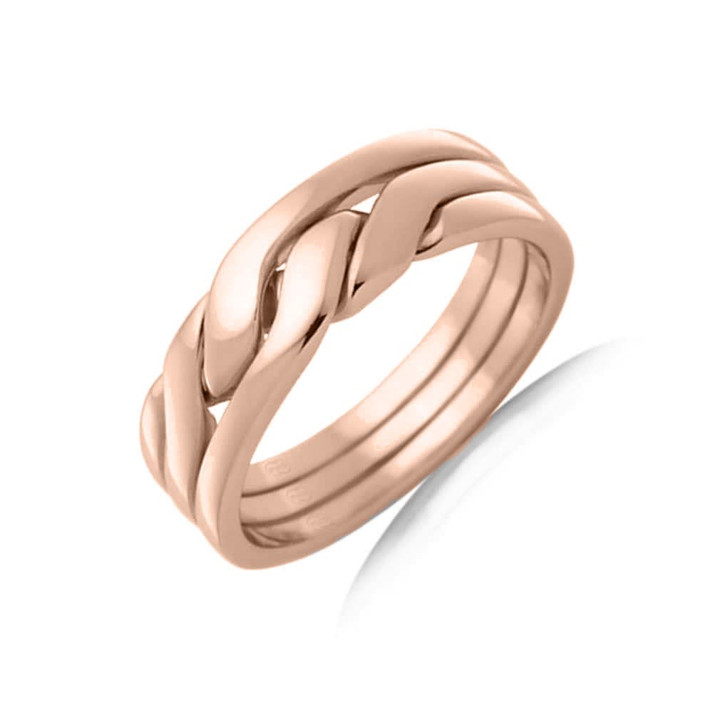 Yellow Gold Twisted Womens Ring