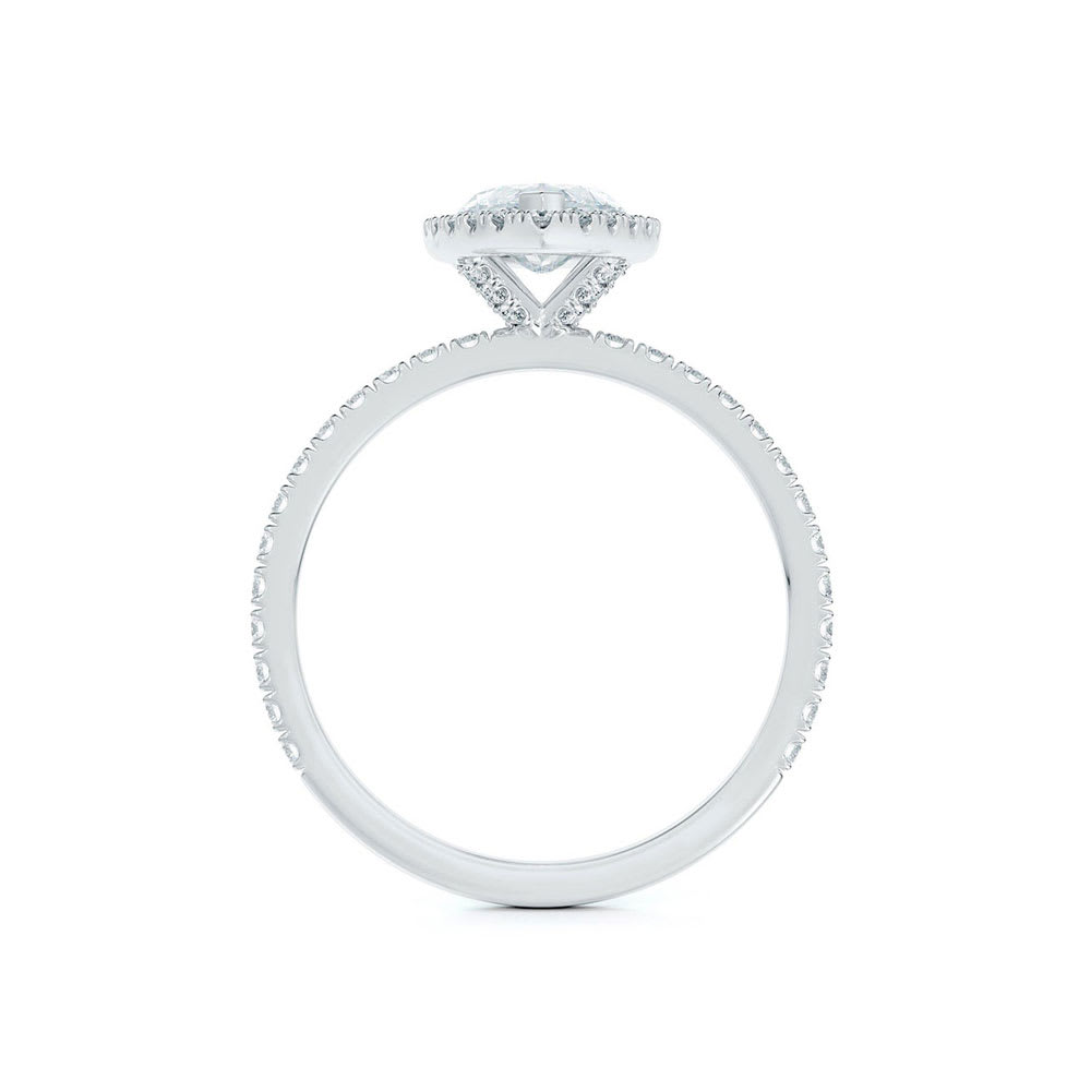 Marquise halo Engagement Ring