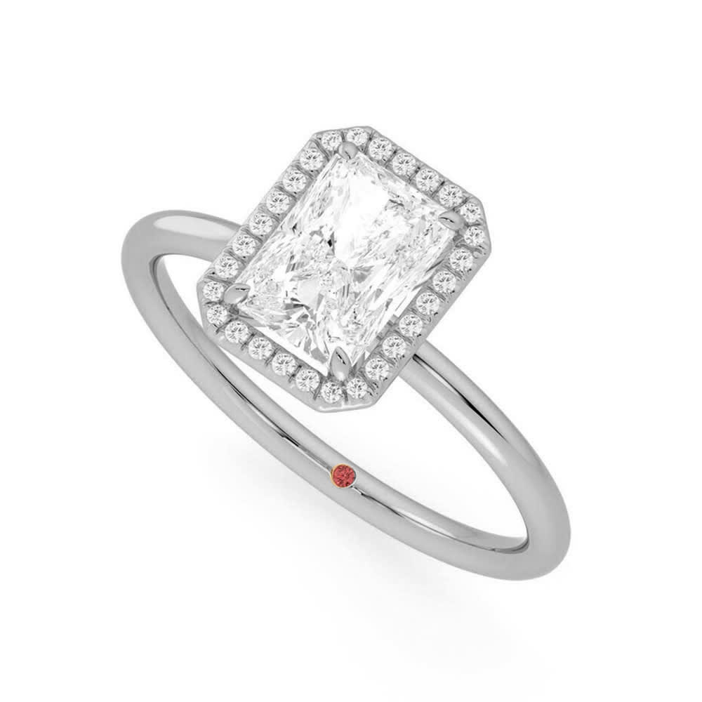 Radiant Cut Diamond Engagement Ring