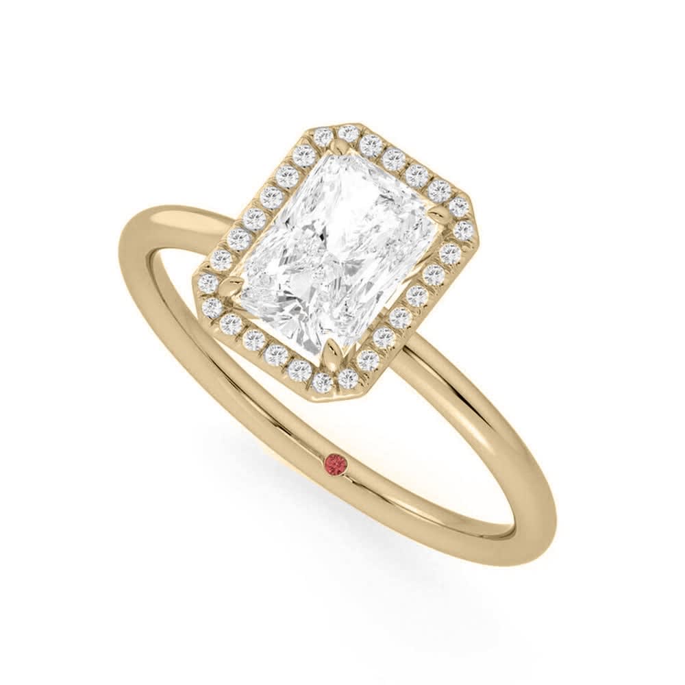 Radiant Cut Diamond Engagement Ring