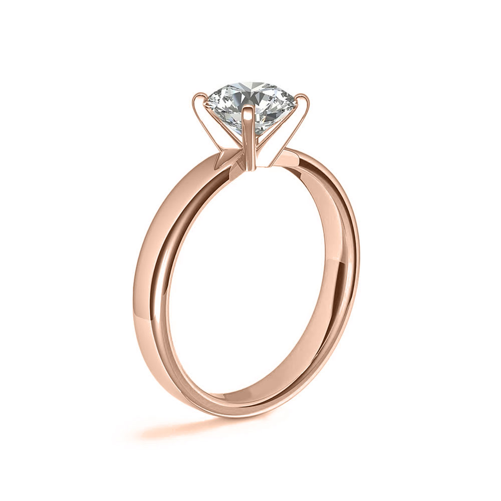 Two Tone Radiant Cut Diamond Engagement Ring