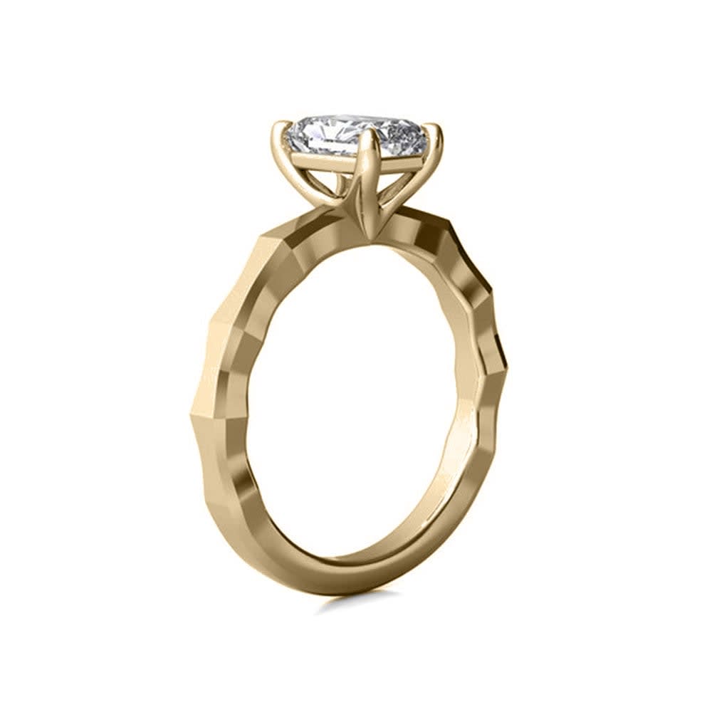 Sleek Radiant Cut Diamond Engagement Ring