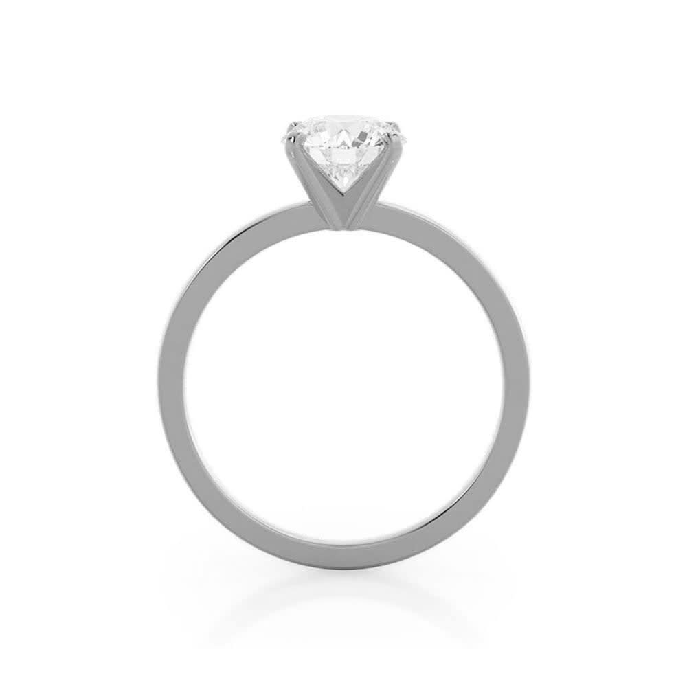 Solitaire Round Lab Diamond Engagement Ring