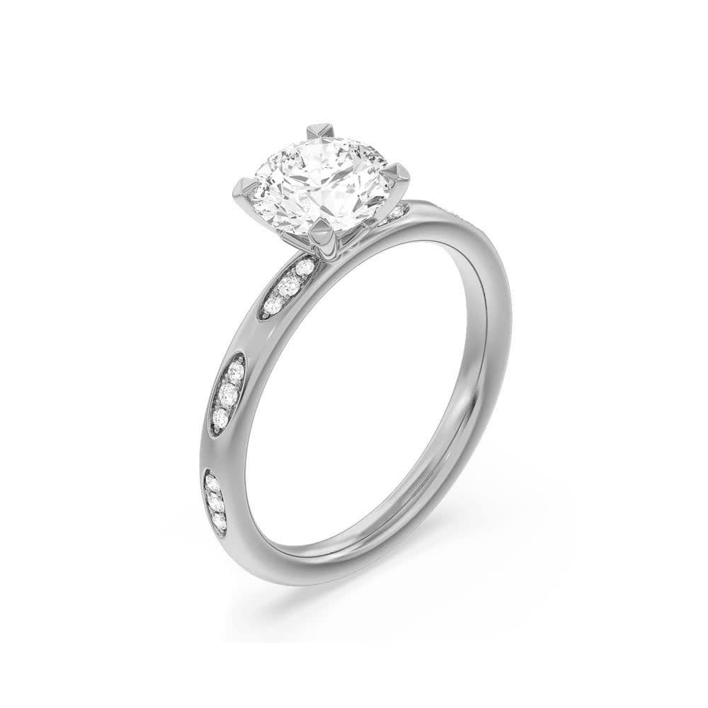 Lab Grown Solitaire Diamond Engagement Ring