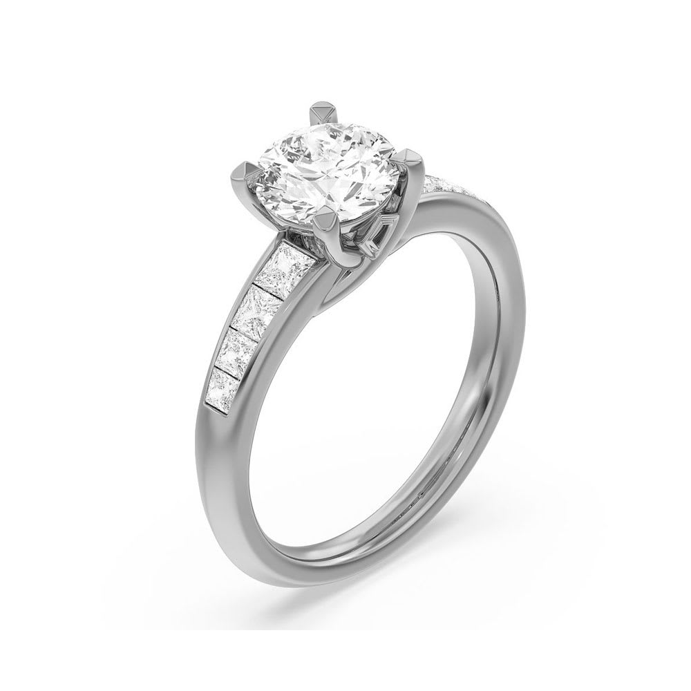 Lab Grown Classic Round Diamond Engagement Ring