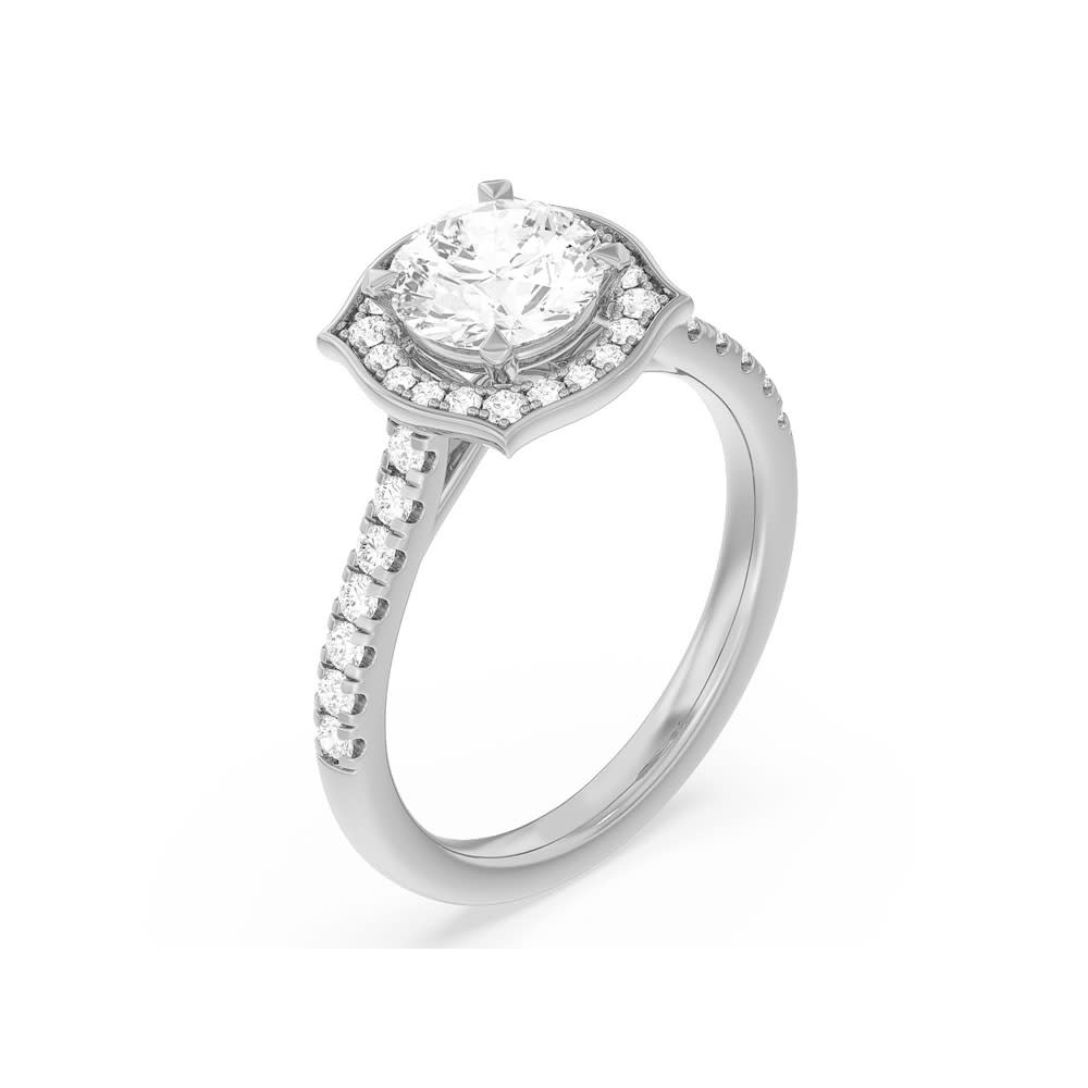 Lab Grown Round Enchant Diamond Engagement Ring