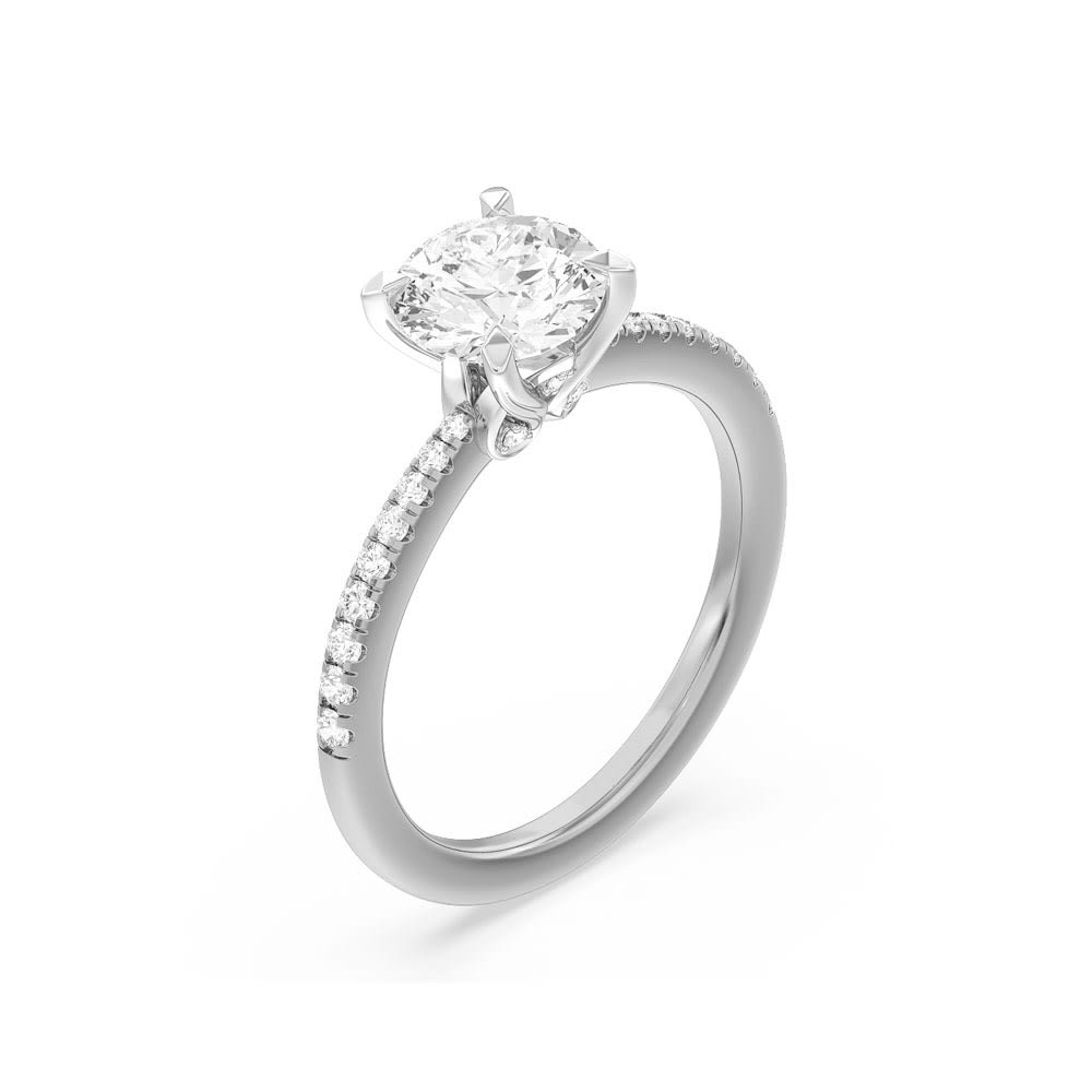Classic Lab Grown Round Diamond Engagement Ring | Temple & Grace AU