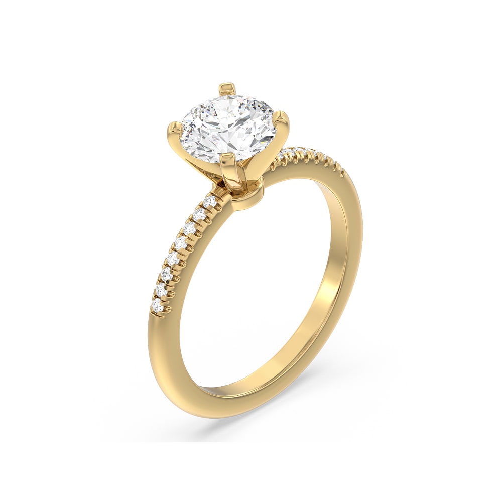 Lab Grown Round Brilliant Diamond Engagement Ring | Temple & Grace AU