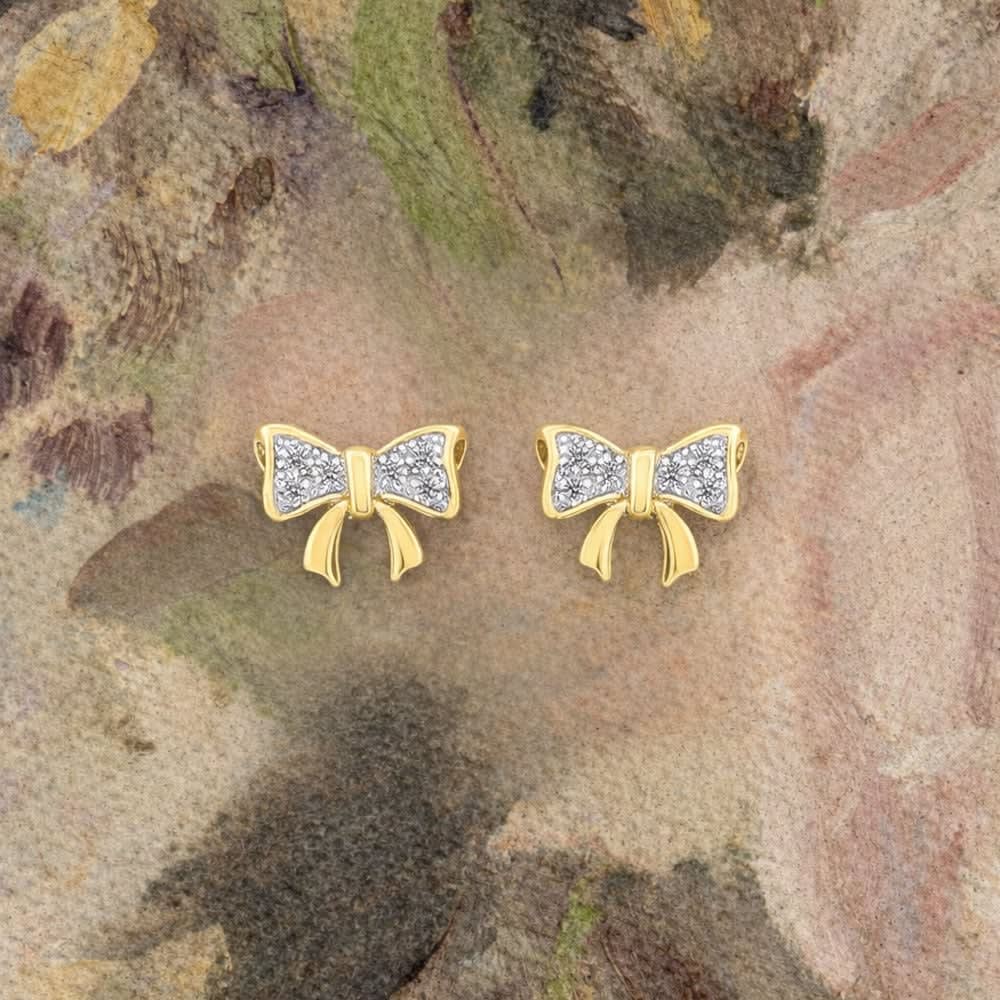 Bowtie Diamond Studs