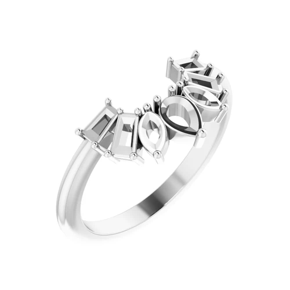 Unique tiara wedding ring