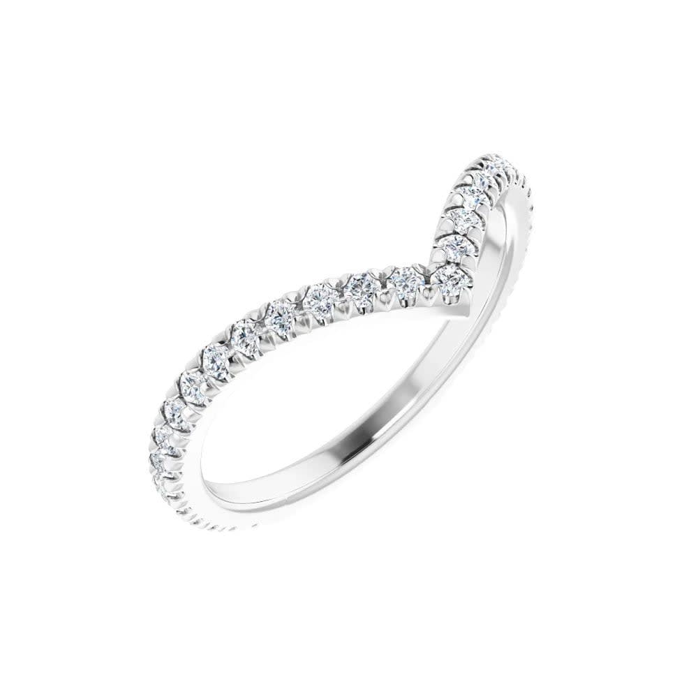 V Shape Wedding Ring