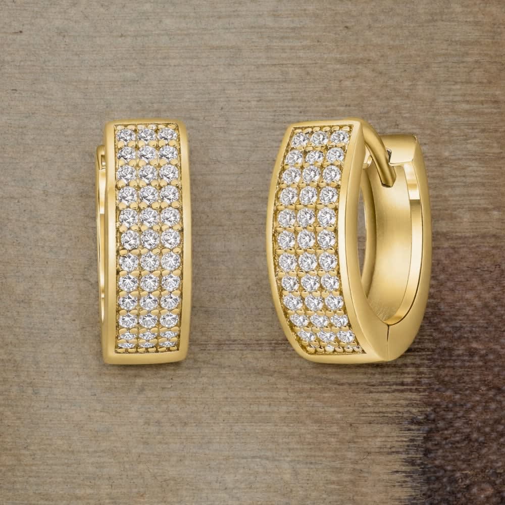 Classic Pave Huggies