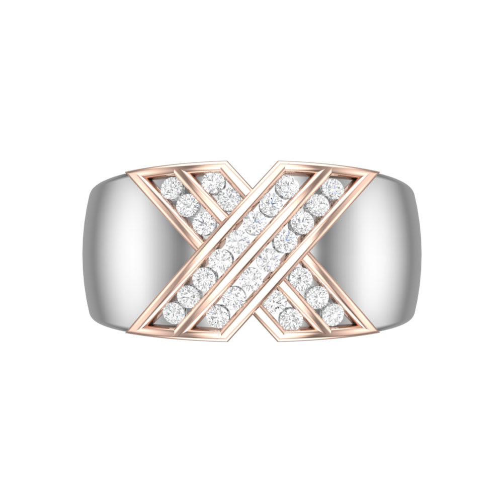 TwoTone Diamond Dress Ring