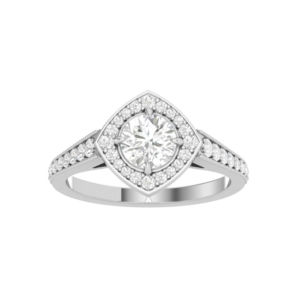 Halo Antique Engagement Ring