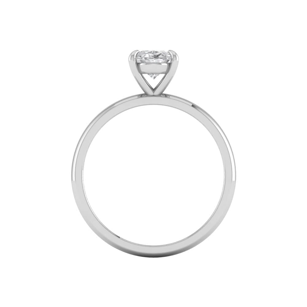 1ct Oval Cut Mossanite Engagement Ring