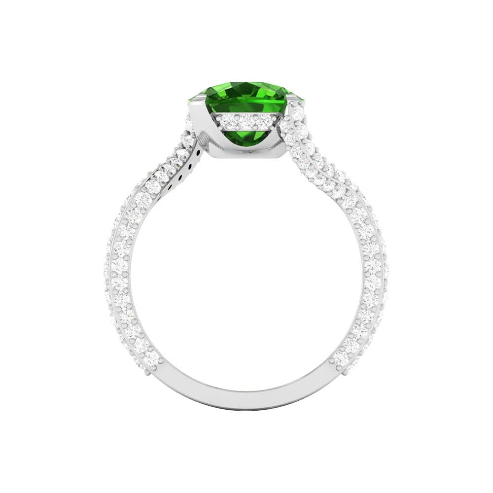 5ct Cushion Cut Tourmaline Dress Ring