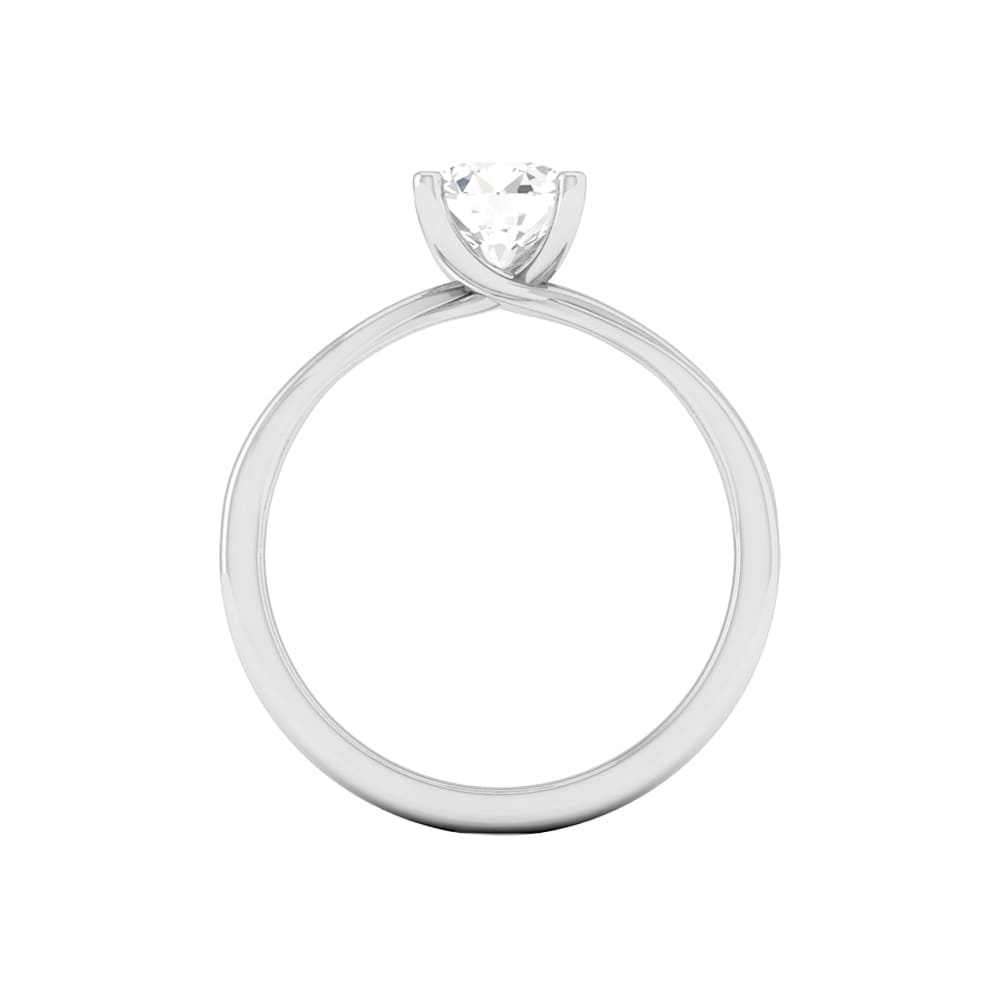1 Carat Round Lab Diamond Engagement Ring