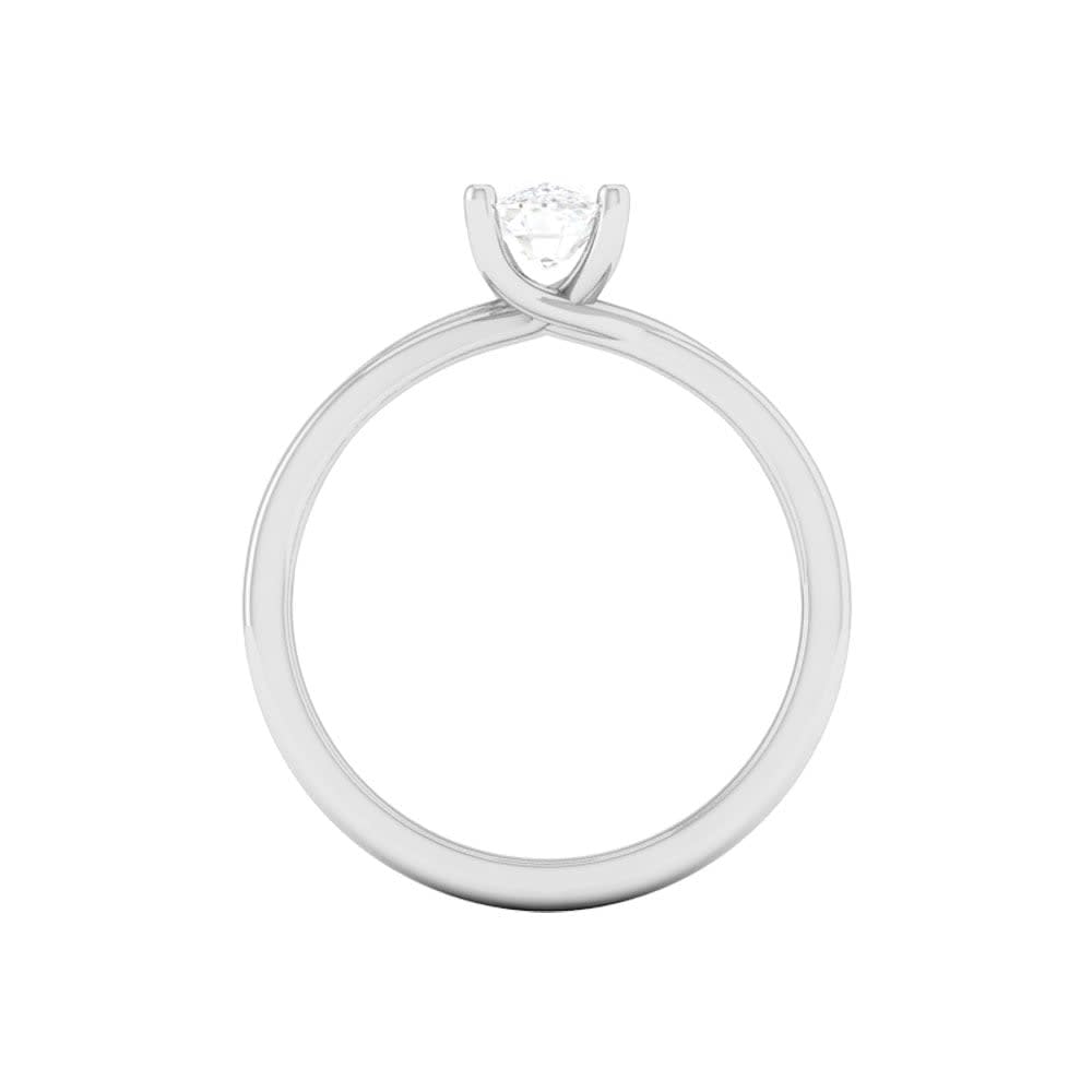 1 Carat Cushion Lab Diamond Engagement Ring