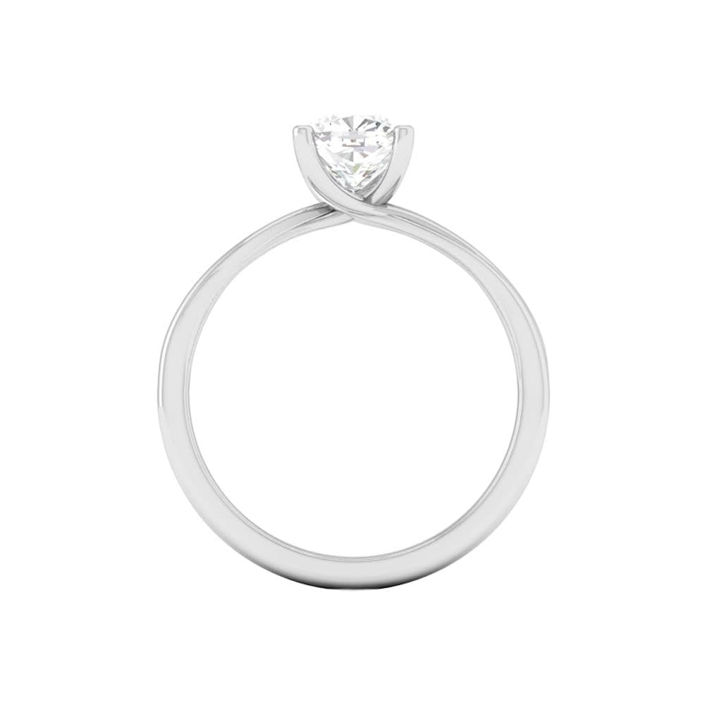 1 Carat Cushion Square Lab Diamond Engagement Ring