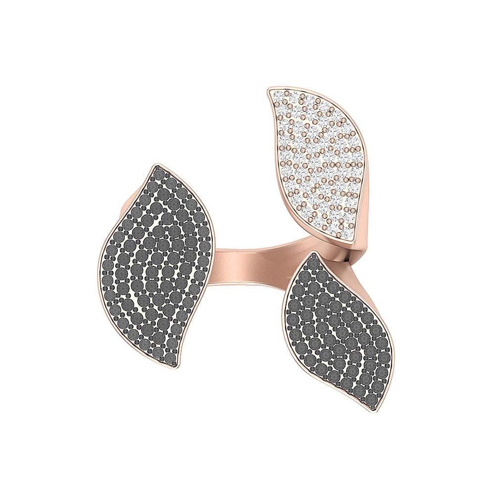 Modern look ring in 18ct gold