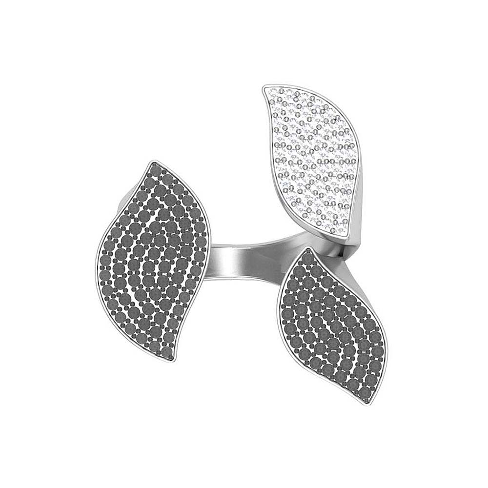 Modern look ring in 18ct gold