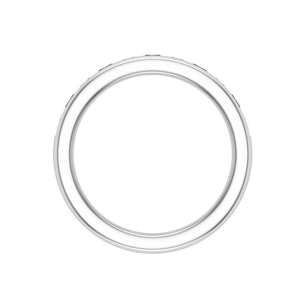 Princess Cut tanznaite And Diamond Ring