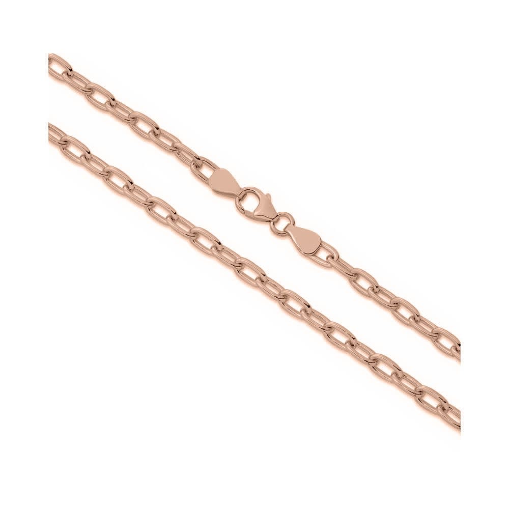 Paper clip gold chain