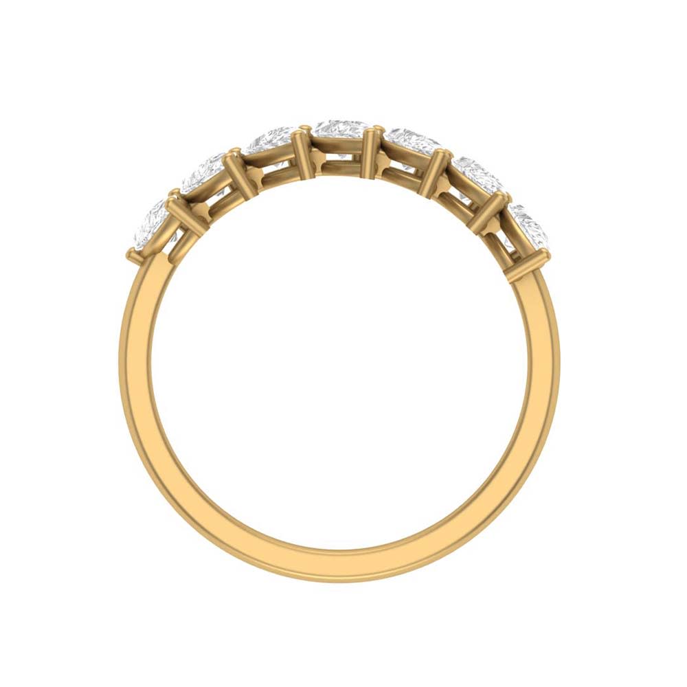 Stunning Natural diamonds 1ct in tw Pear Shape band