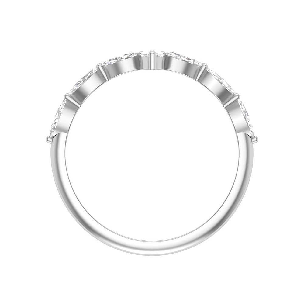 Marquise Natural diamond band