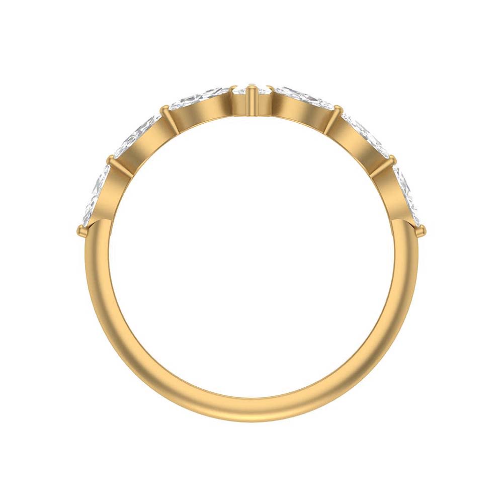 Marquise Natural diamond band