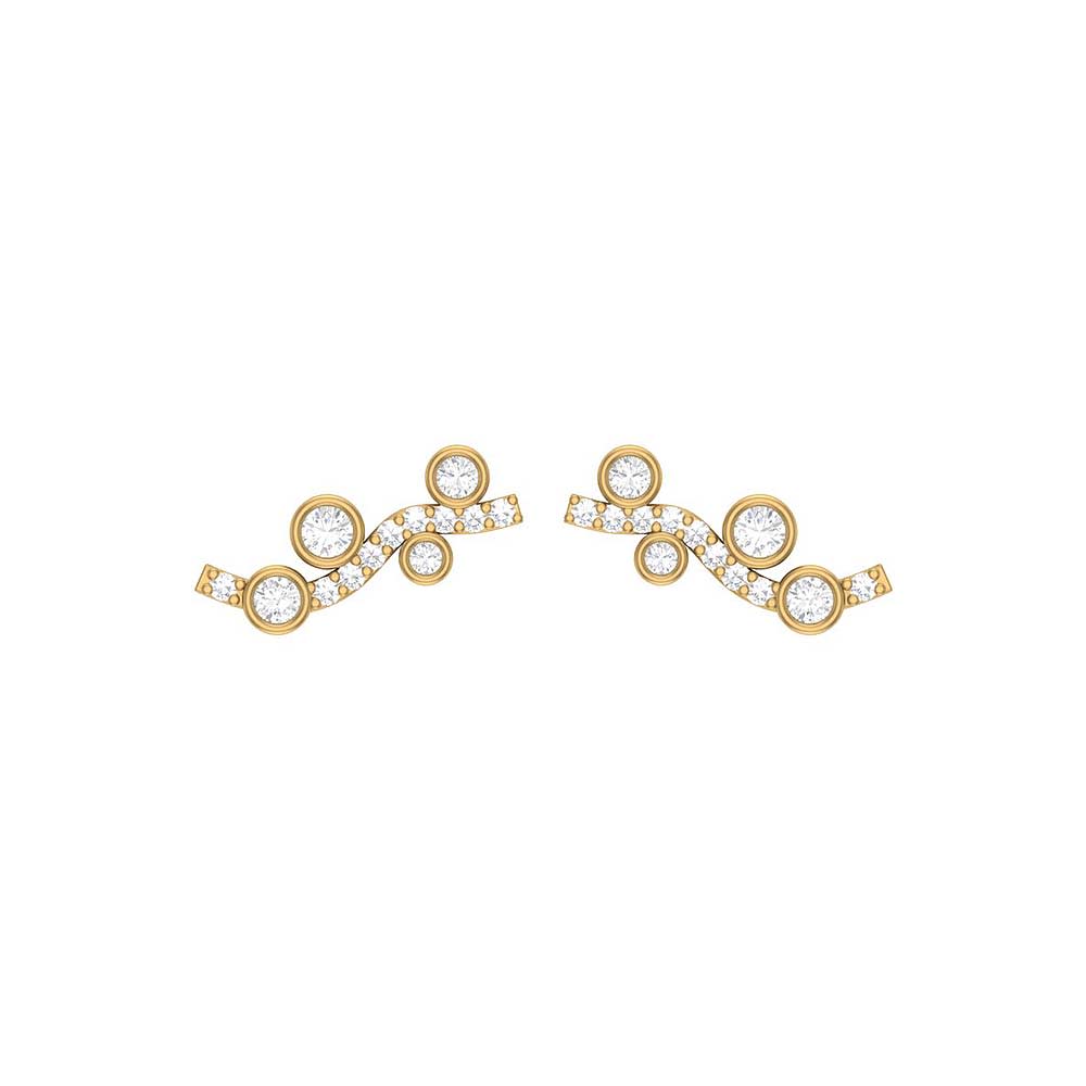 Diamond Wave earrings