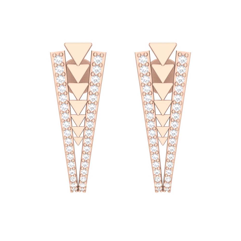 Geometrical design earrings