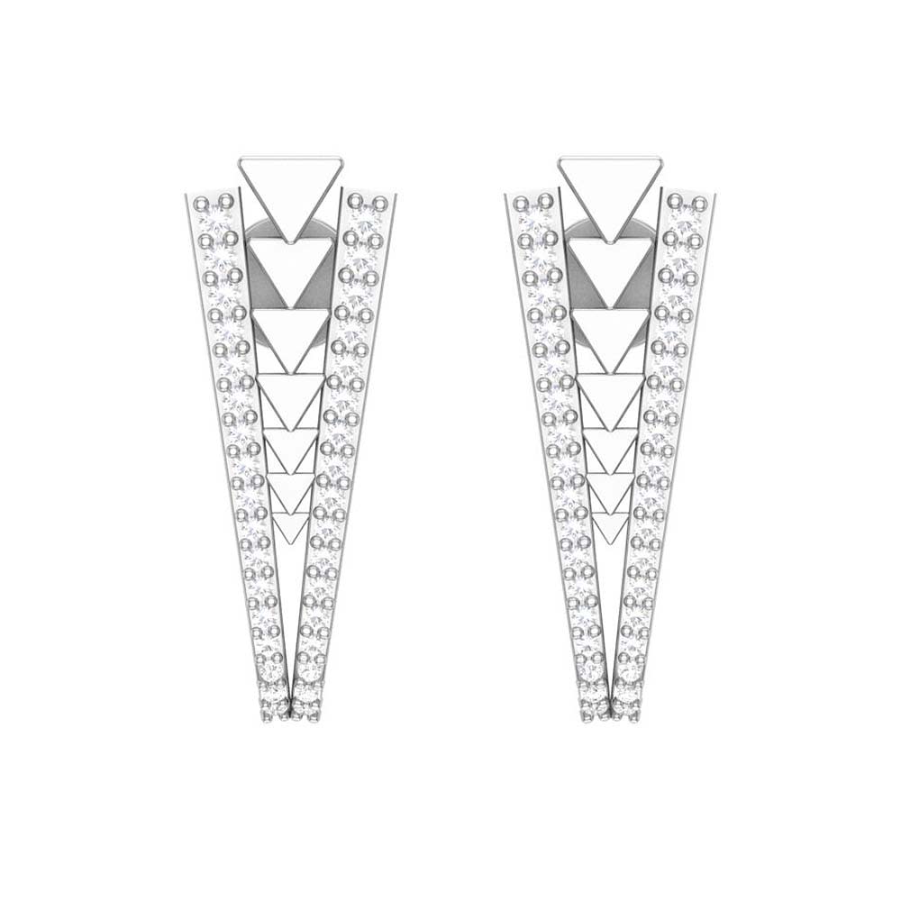 Geometrical design earrings