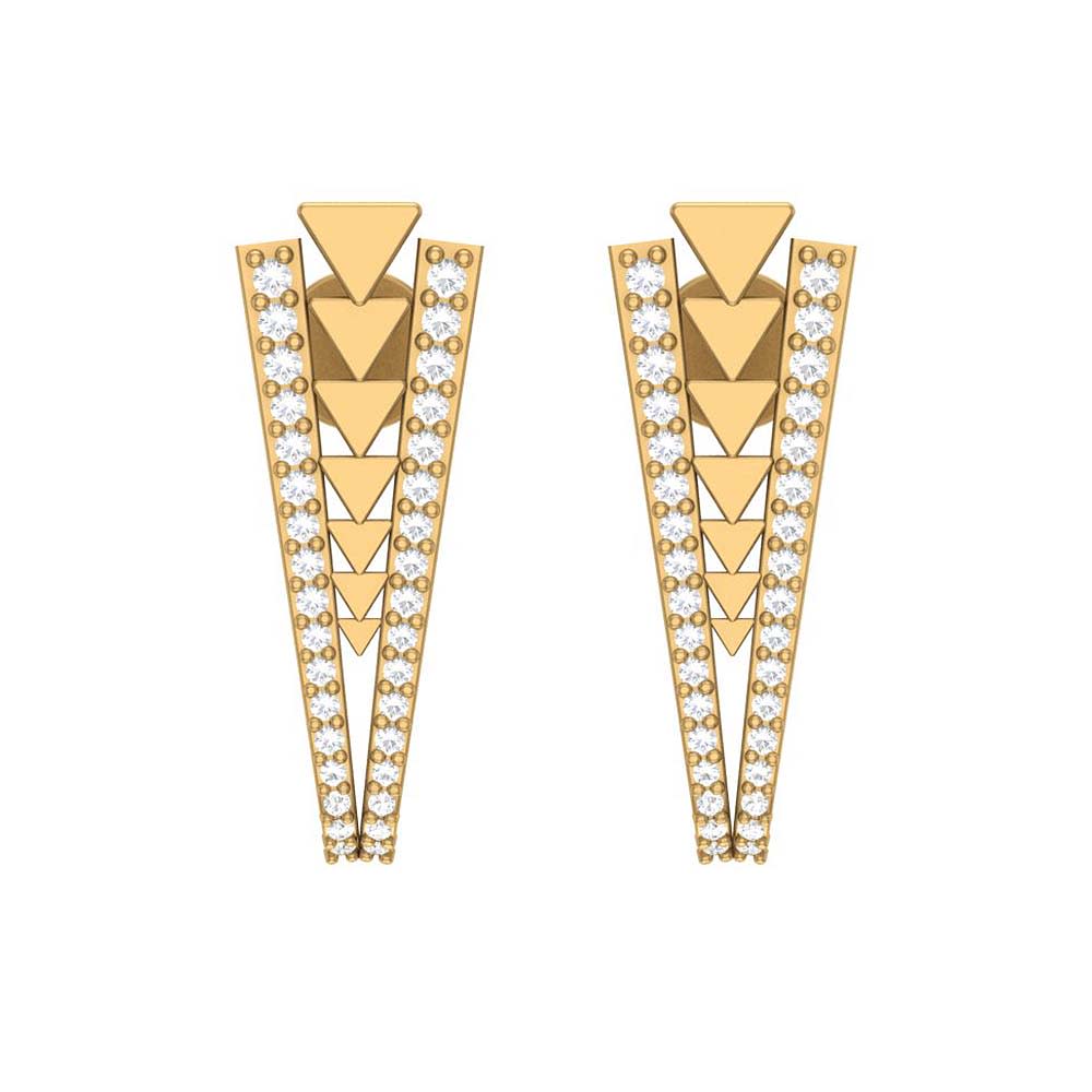 Geometrical design earrings