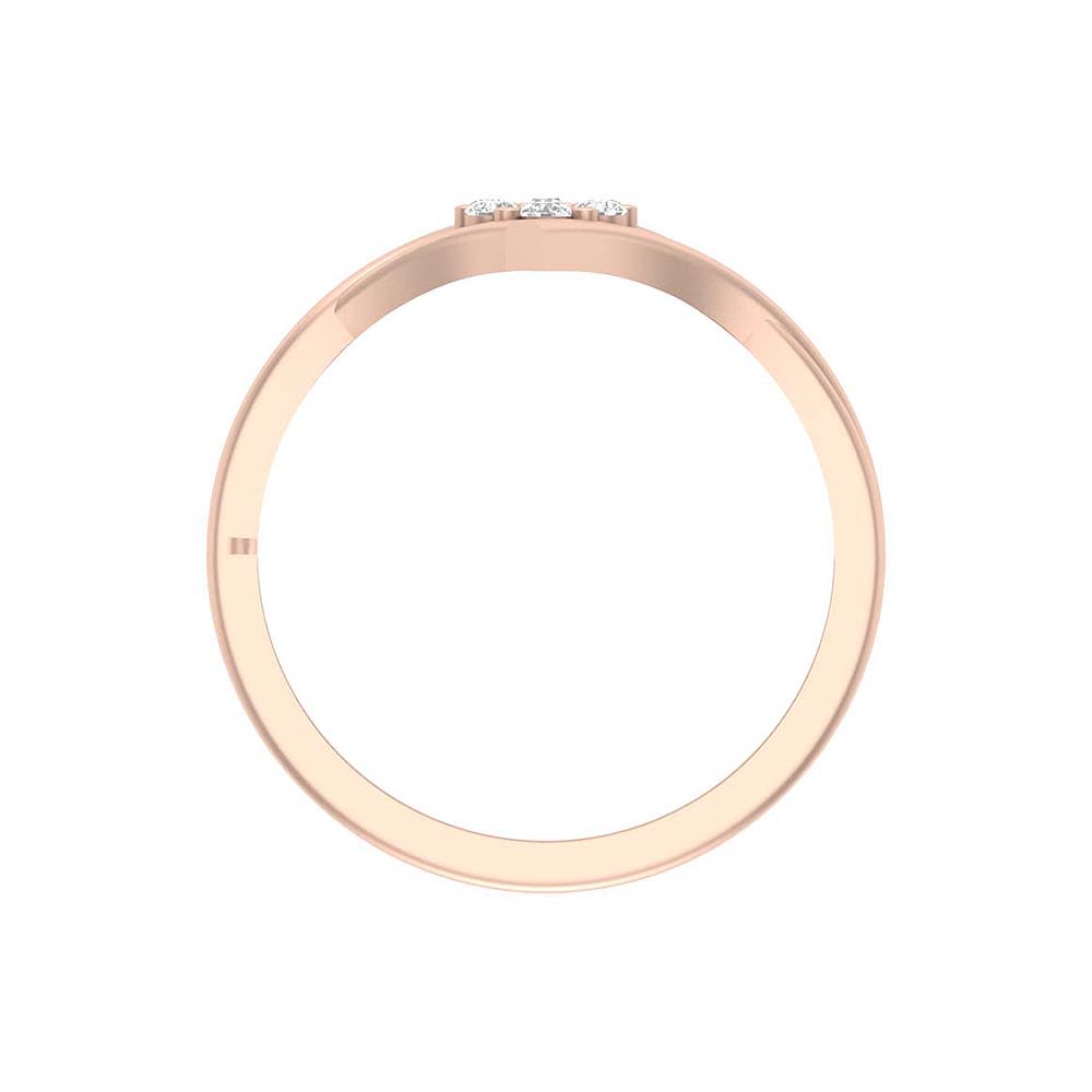 Enclosed Rosetta diamond ring