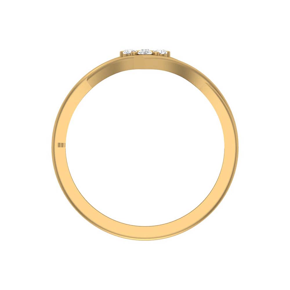 Enclosed Rosetta diamond ring