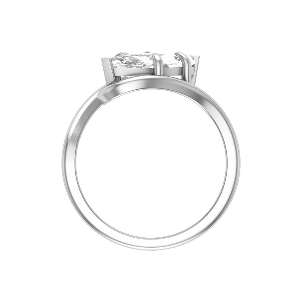 Wave setting with Lab marquise cut