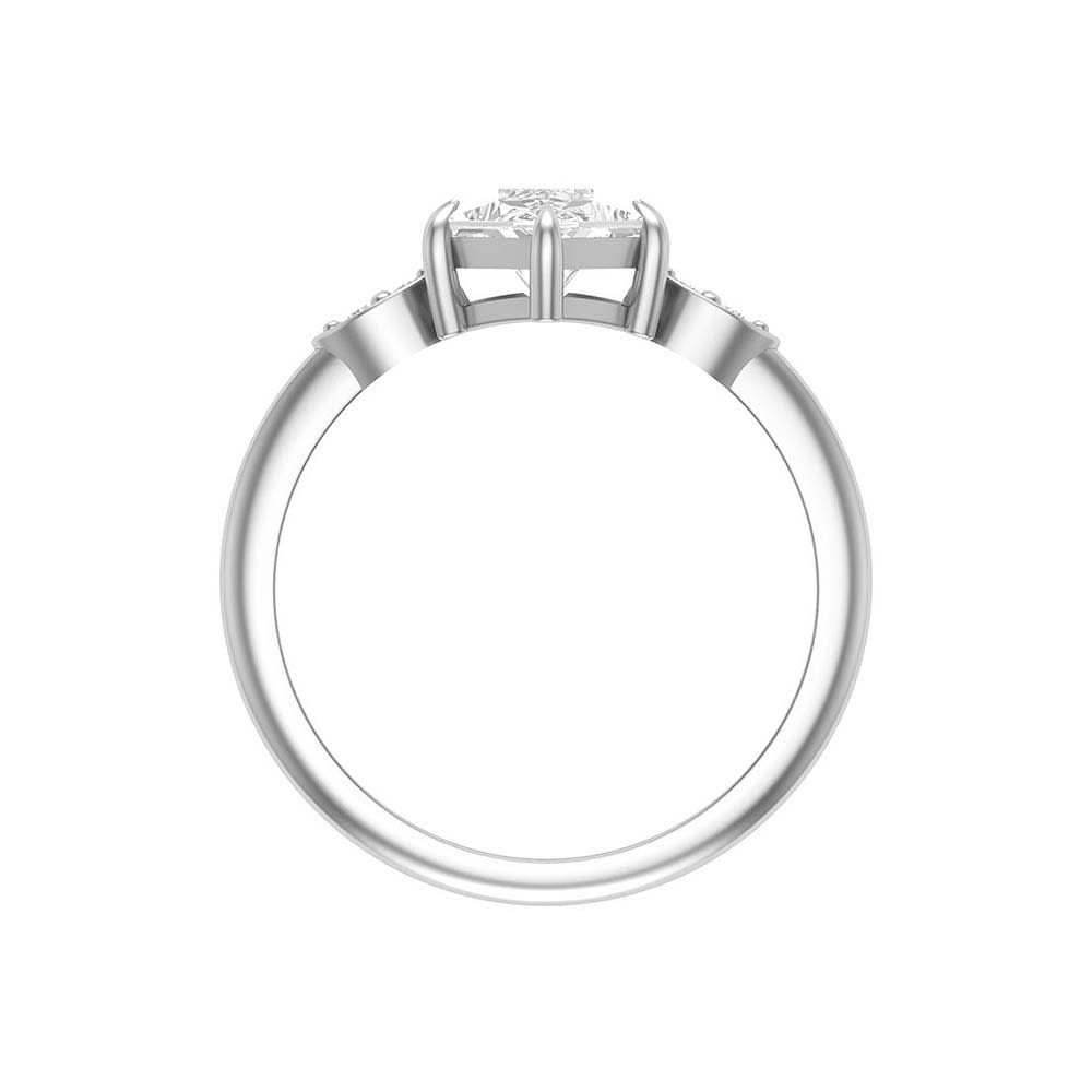 Dutch Marquise cut 2ct centre Lab Diamond and Lab diamonds on the side