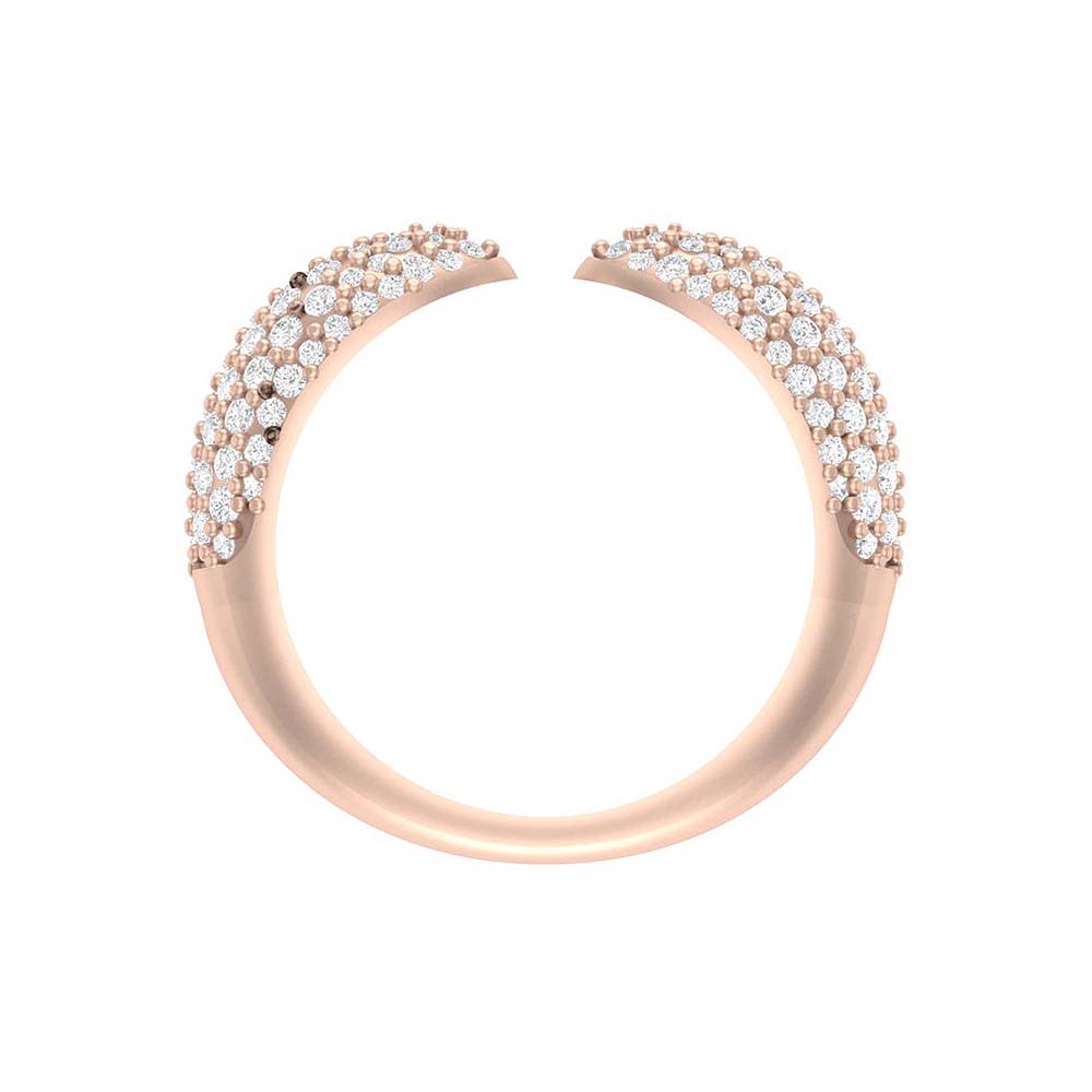Pave' cuff ring