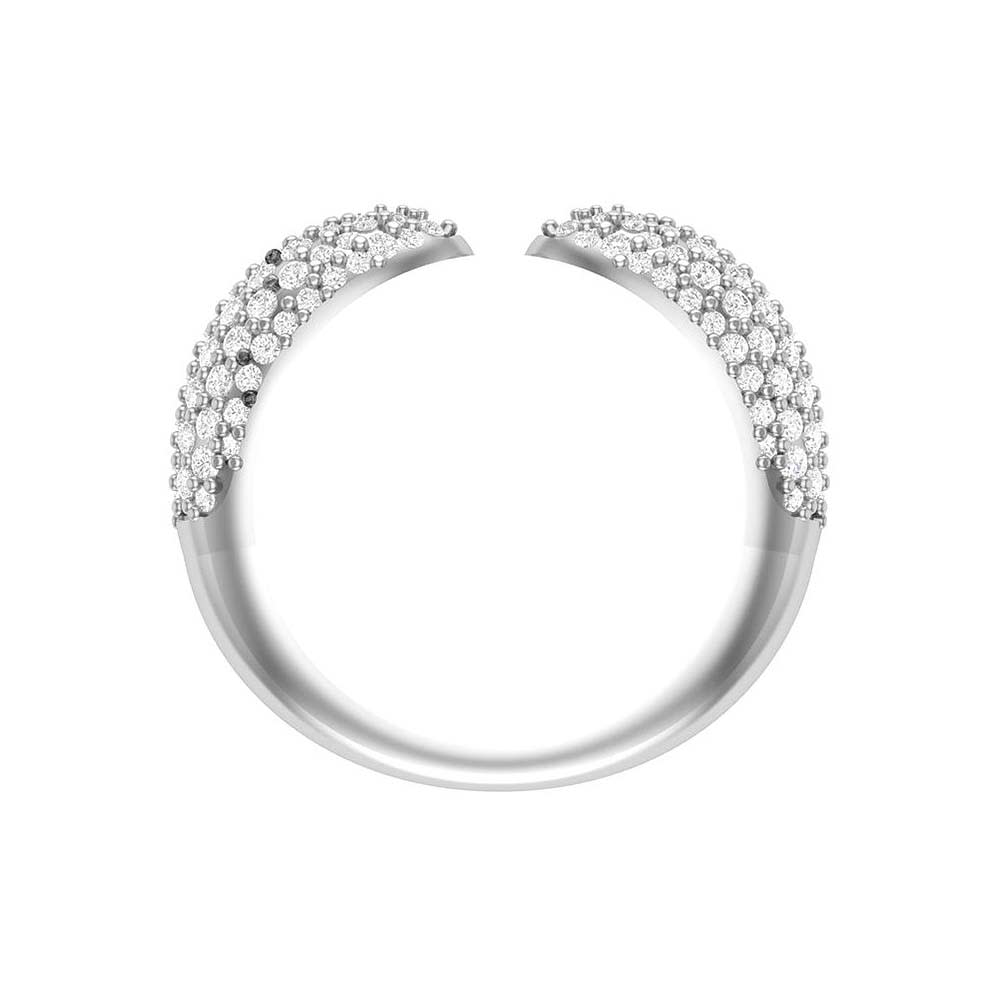 Pave' cuff ring